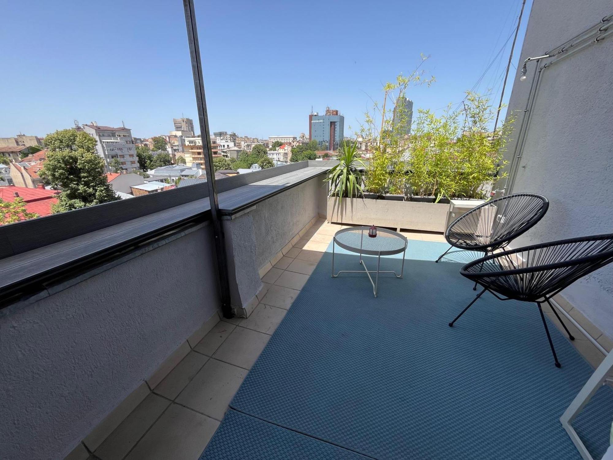 Terrace View Downtown Studio Bucarest Exterior foto