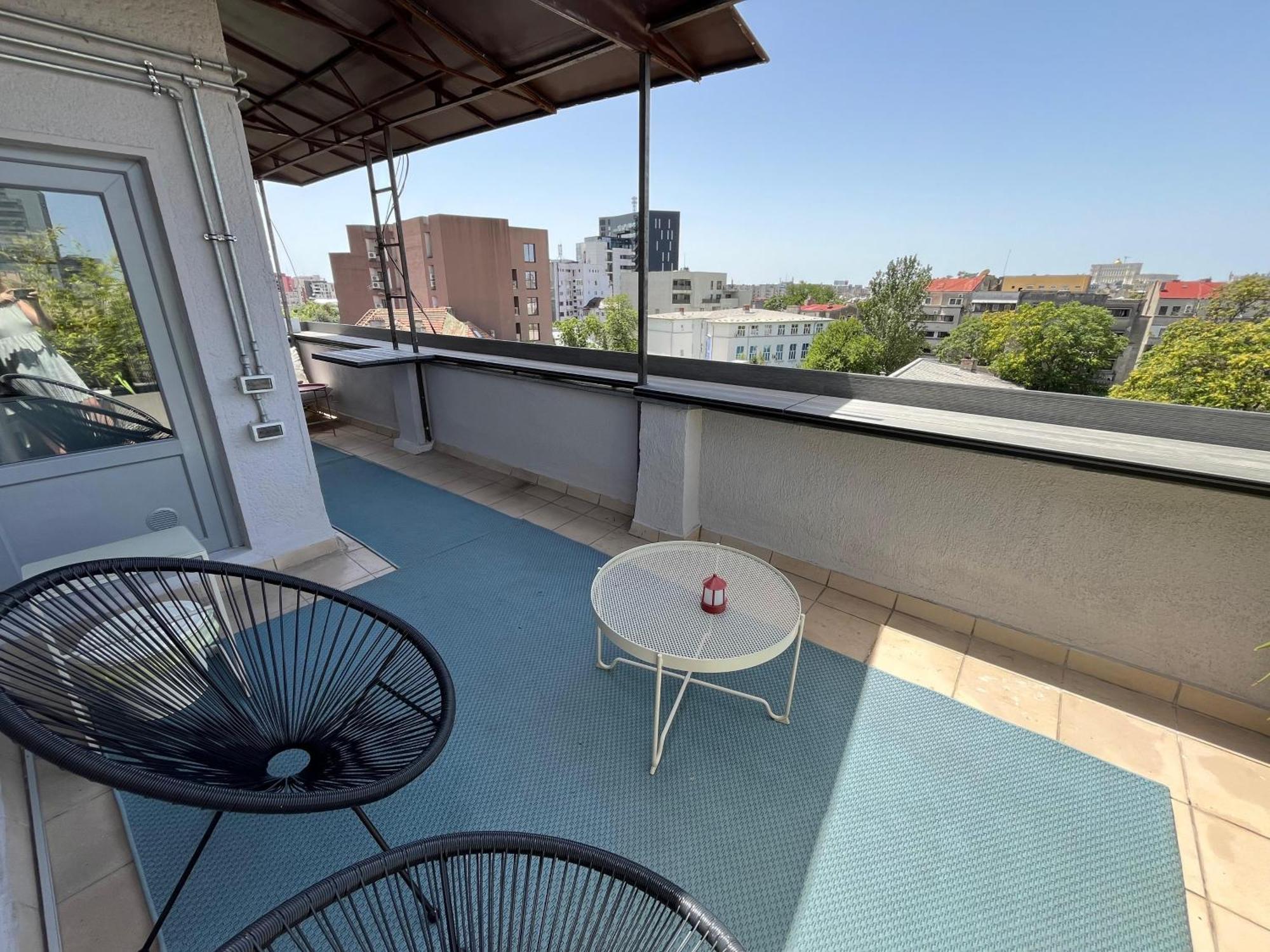 Terrace View Downtown Studio Bucarest Exterior foto