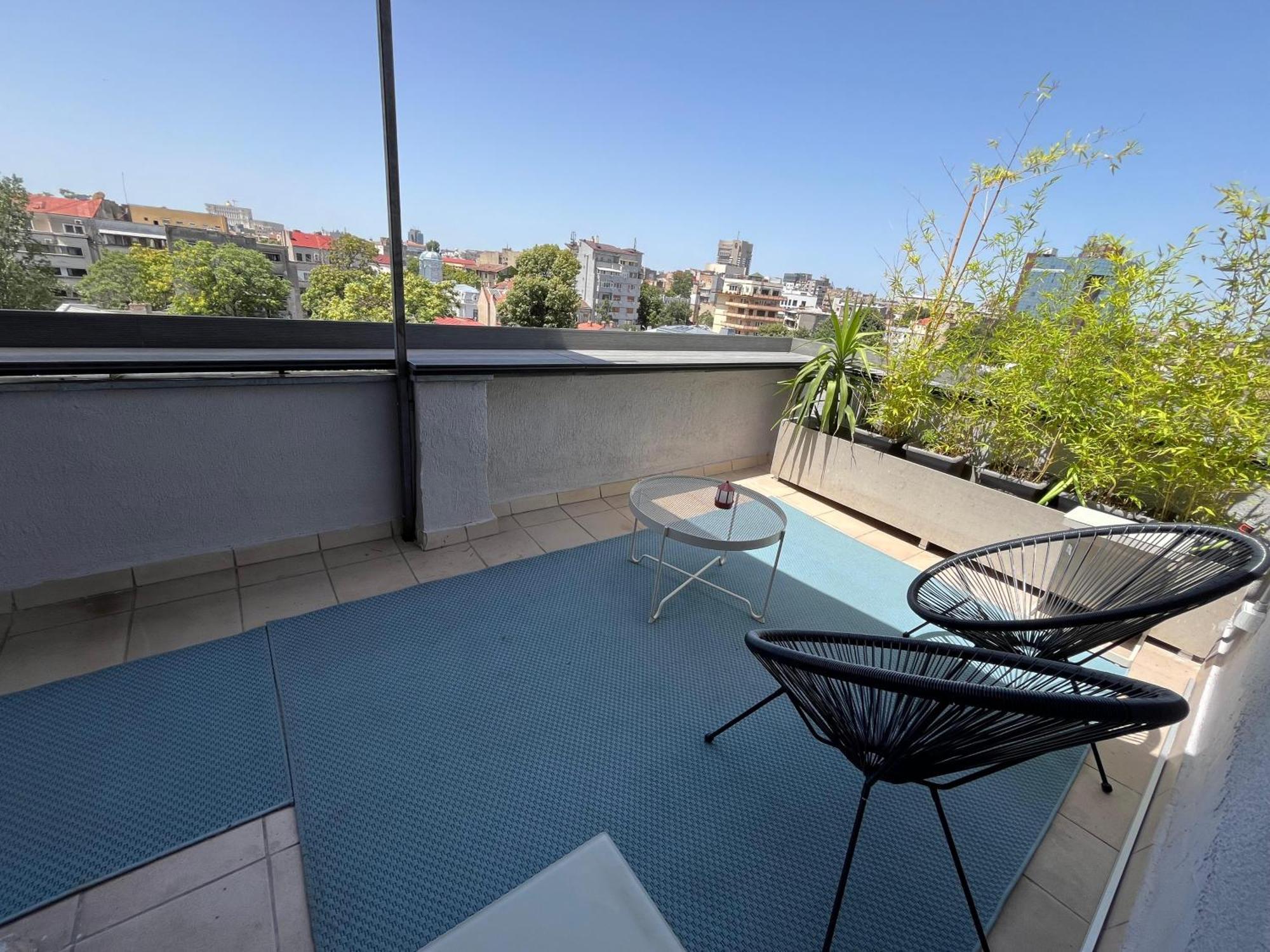 Terrace View Downtown Studio Bucarest Exterior foto