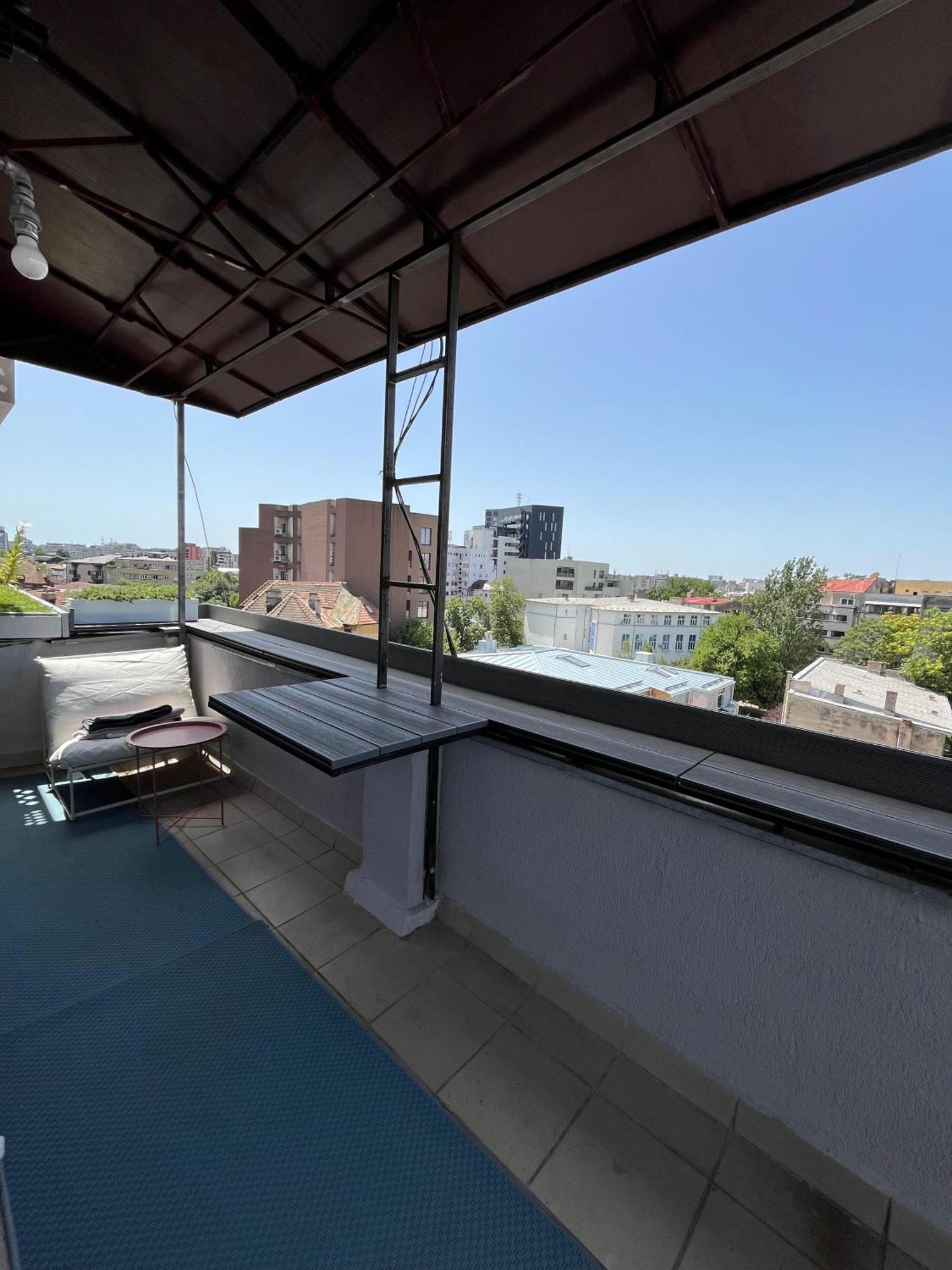 Terrace View Downtown Studio Bucarest Exterior foto