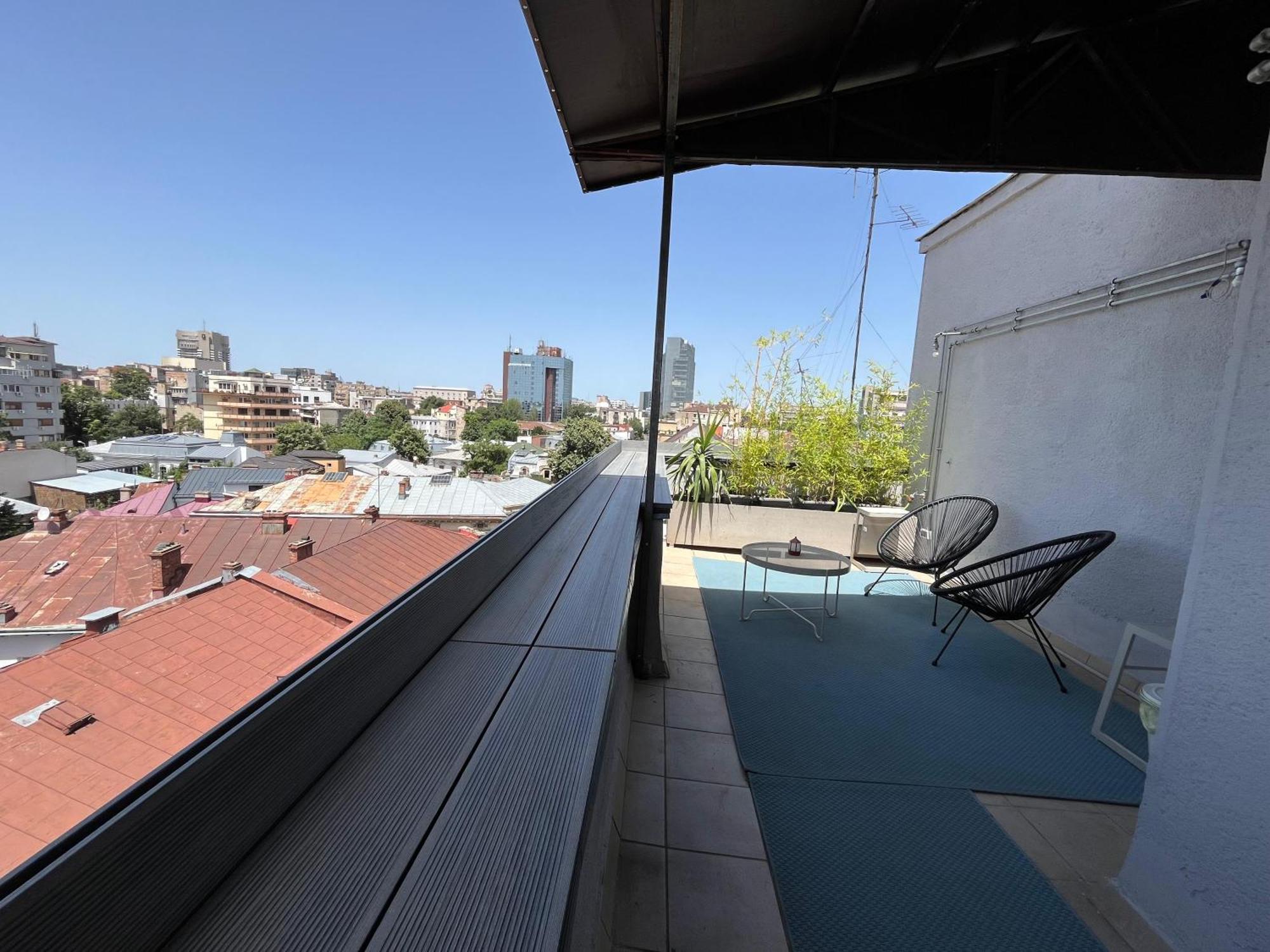 Terrace View Downtown Studio Bucarest Exterior foto